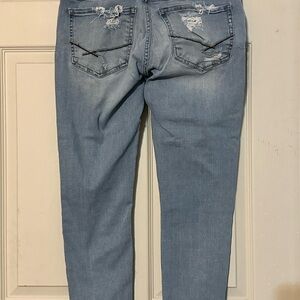 BKE Light Blue Distressed Skinny Jeans